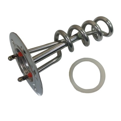 220-1850 Тэн в/н  2000W, D фланца -112мм, 6 отверстий, L-170м, нержавейка