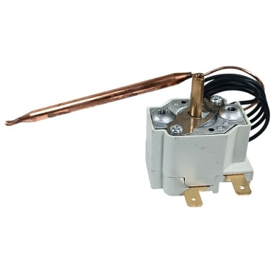 220-0153 Терморегулятор WK-R12А, 75гр,  250V/20A (капил. трубка 55cм + шуп 10см, D-6мм) 2конт