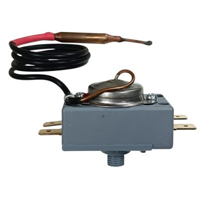 220-0167 Термостат аварийный WQS-95p1, 95гр (капил. трубка 37cм+ шуп 5см, D-6мм)