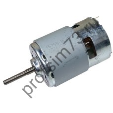 110-0065 Двигатель для триммера RS755- dc12-21v (d вала- 5,0мм, L вала- 27,5мм, резьба -19,5мм)
