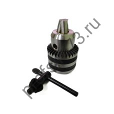 116-0030  Патрон 3-16мм, посадка М12*1,25 с ключом, металлический