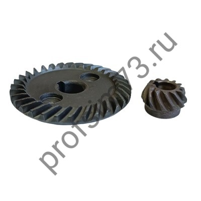60-0010 Коническая пара УШМ КИТАЙ 115, 32/12 зубов под шпонку, крупный шаг 10*47/8*19,5 
