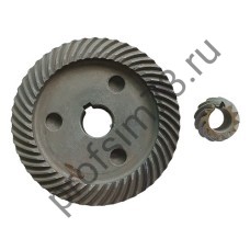 60-0050 Коническая пара УШМ КИТАЙ 2300 под шпонку (74*15/23*10) 44/12 зубов