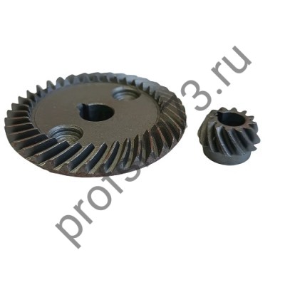 60-0151 Коническая пара УШМ КИТАЙ 125, d-53*10мм (37 зуб) , d-19*8мм (12 зуб)