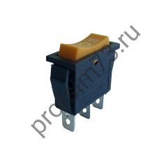 8-8103 Выключатель KCD3-101/D (25*10мм) 10А  узкий, 3 положения (3 контакта)