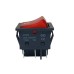 8-8115 Выключатель клавишный KCD4-201N-B (40А) 250V с подсветкой (6 контактов) 