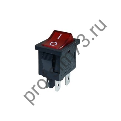 8-8134  Выключатель малый KCD1 6A-10A (4 контакта) с подсветкой
