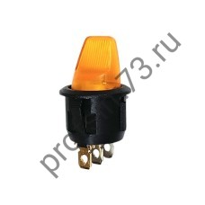 8-8165 Выключатель-тумблер с подсветкой KCD01 /10A (3 контакта)