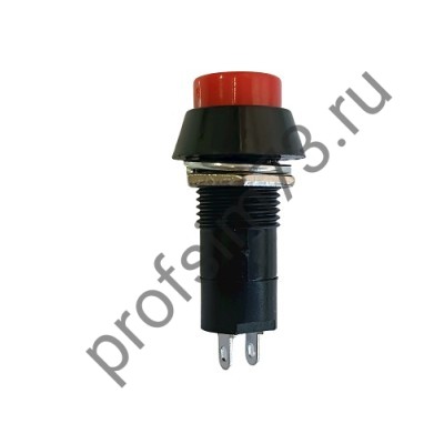 8-8166 Выключатель нажимной ,круглый, длинный (2 контакта) без фиксации