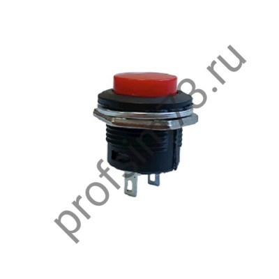 8-8167 Выключатель нажимной круглый R13-507 (2 контакта) без фиксации (малый)