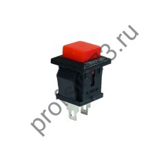 8-8169 Выключатель нажимной квадратный 1A, 125V (2 контакта) без фиксации (15*15мм)