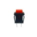 8-8169 Выключатель нажимной квадратный 1A, 125V (2 контакта) без фиксации (15*15мм)