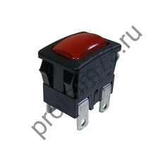 8-8170 Выключатель нажимной PS21-16 (20*15мм) с фиксацией 16A, 250V (4 контакта) 