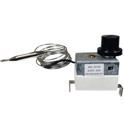 347-0025 Термостат аварийный 240°С,  WK-R15S, 240V/20A (1м, щуп 4.5см, d-5мм) 2 контакта
