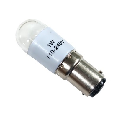 290-4245  Лампа светодиодная (LED)  1W, цоколь BA-15D, 110-230V 