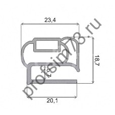 280-0811 Уплотнитель Ока - 6 (100х57см) Р2, для холодильной камеры 