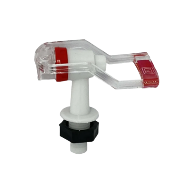 336-0141 Кран-кружка с гайкой красный наружняя резьба